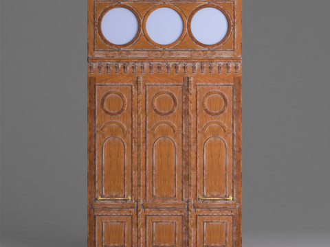 Classic Old Door 001 3D Модель