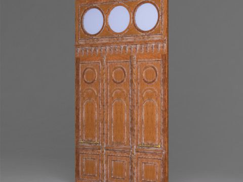 Classic Old Door 001 3D Модель