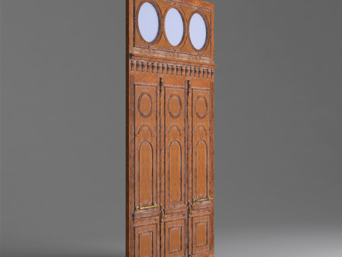Classic Old Door 001 3D Модель