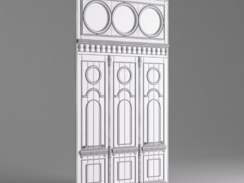 Classic Old Door 001 3D Модель