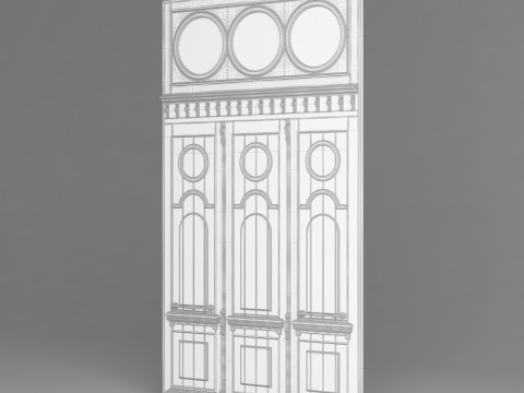 Classic Old Door 001 3D Модель