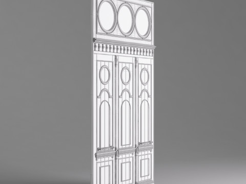 Classic Old Door 001 3D Модель