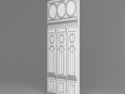 Classic Old Door 001 3D Модель