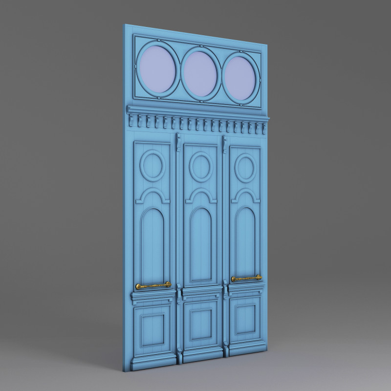 Classic Old Door 001 3Dモデル .c4d .max .obj .3ds .fbx .stl .blend