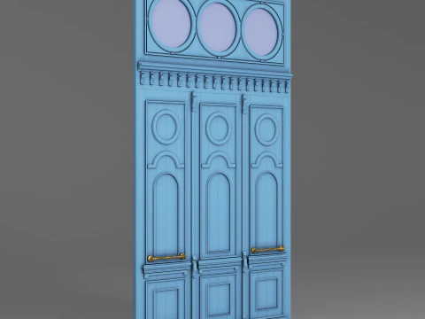 클래식 올드 도어 001 3D 모델