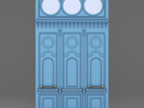 Classic Old Door 001 3Dモデル