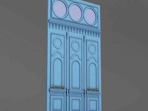 Classic Old Door 001 3Dモデル