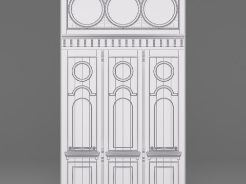 Classic Old Door 001 3Dモデル