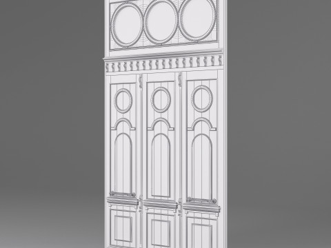 Classic Old Door 001 3Dモデル