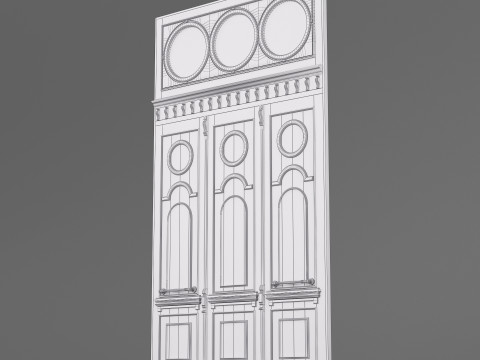 Classic Old Door 001 3Dモデル