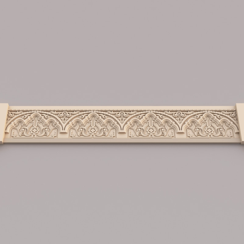 Classic Islamic Cornice 004 3Dモデル .c4d .max .obj .3ds .fbx .stl .blend 