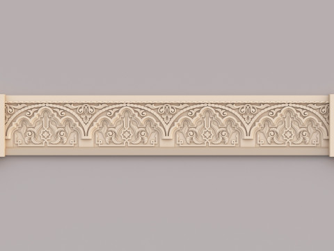 Classic Islamic Cornice 004 3Dモデル