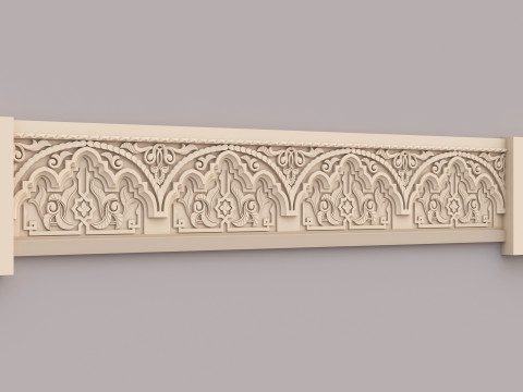 Classic Islamic Cornice 004 3Dモデル