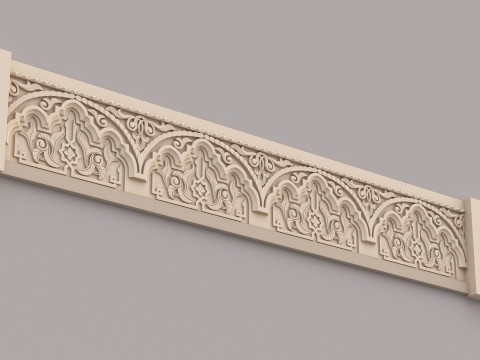 Classic Islamic Cornice 004 3Dモデル