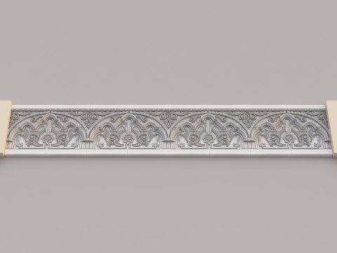 Classic Islamic Cornice 004 3Dモデル