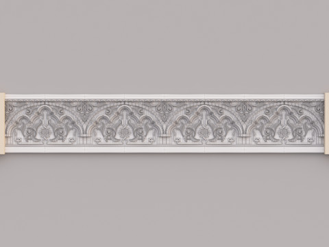 Classic Islamic Cornice 004 3Dモデル