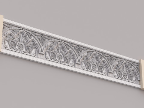 Classic Islamic Cornice 004 3Dモデル