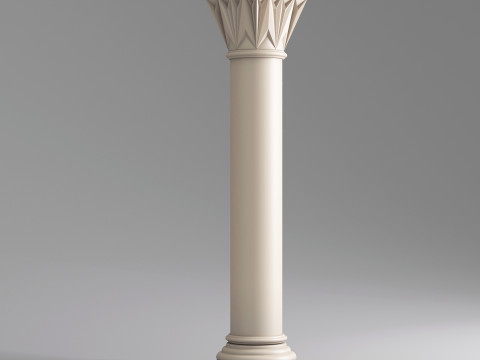 Classic Islamic Column 004 3D Model