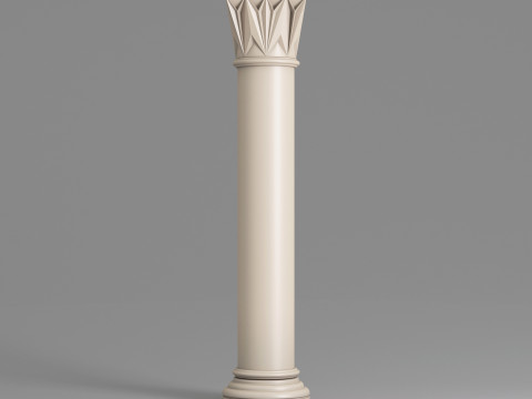 Classic Islamic Column 004 3D Model