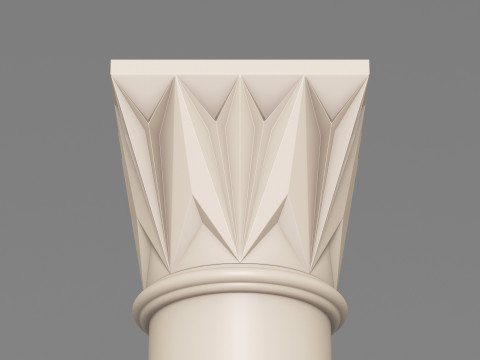 Classic Islamic Column 004 3D Model