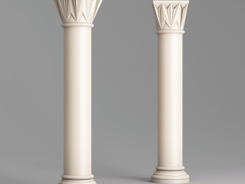 Classic Islamic Column 004 3D Model