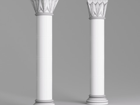 Classic Islamic Column 004 3D Model