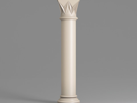 Classic Islamic Column 005 3D Model