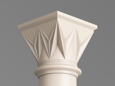 Classic Islamic Column 005 3D Model