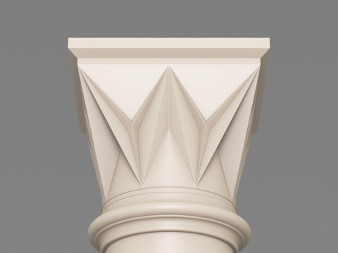 Classic Islamic Column 005 3D Model