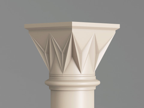 Classic Islamic Column 005 3D Model