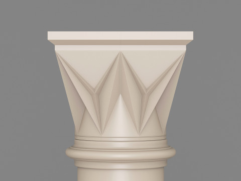 Classic Islamic Column 005 3D Model