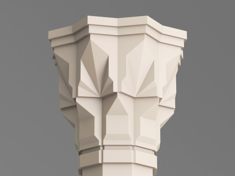 Classic Islamic Architectural Column 004 3D 模型