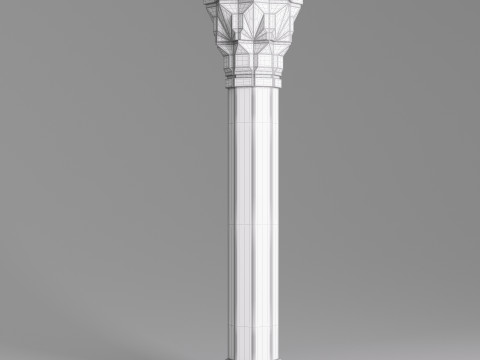 Classic Islamic Architectural Column 004 3D 模型