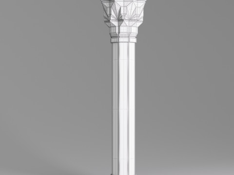 Classic Islamic Architectural Column 004 3D 模型