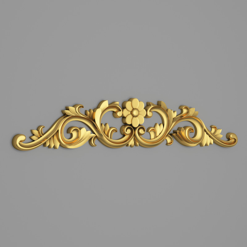 Classic Carved 012 3D Model .c4d .max .obj .3ds .fbx .stl .blend 