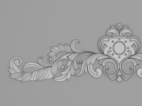 Classic Carved 014 Model 3D