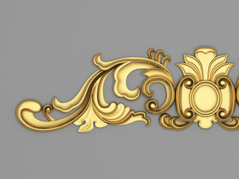 Classic Carved 017 Model 3D