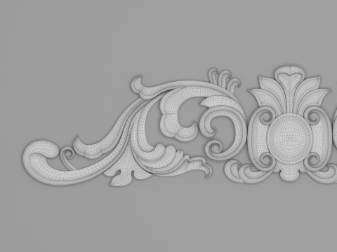 Classic Carved 017 Model 3D