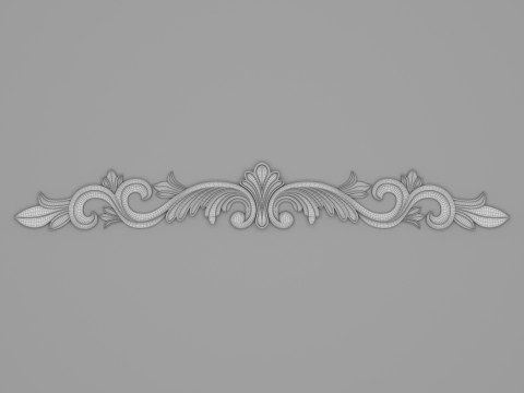 Classic Carved 019 3D Model