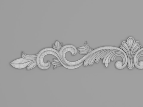 Classic Carved 019 3D Model