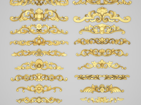 Collection Of 20 Classic Carvings Part 1 3D Model