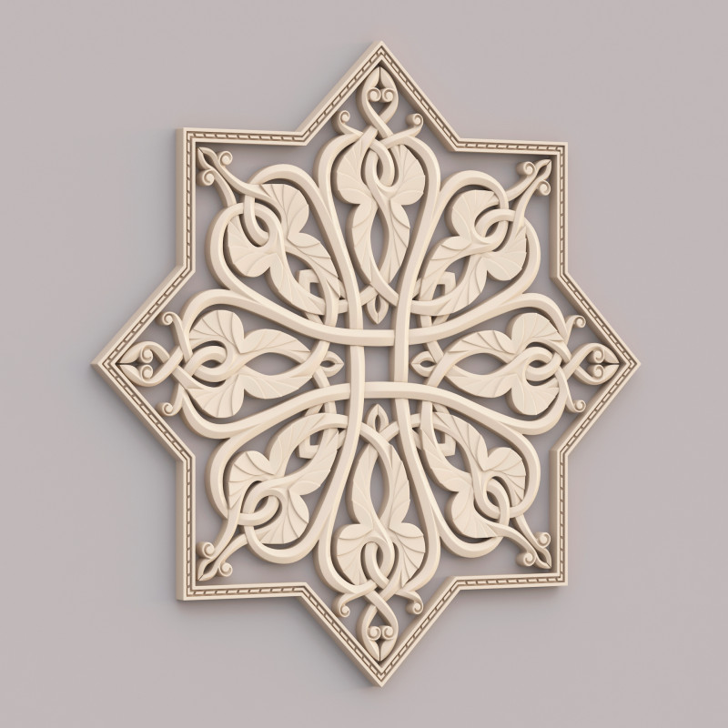 Classic Pattern 009 3D Model .c4d .max .obj .3ds .fbx .stl .blend 