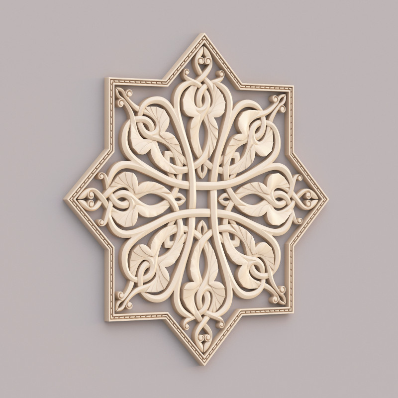 Classic Pattern 009 3D 模型 .c4d .max .obj .3ds .fbx .stl .blend