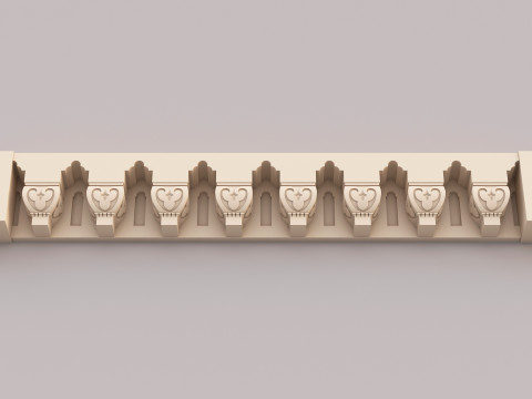Classic Islamic Cornice 005 Modello 3D