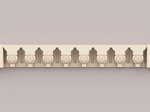 Classic Islamic Cornice 005 Modello 3D