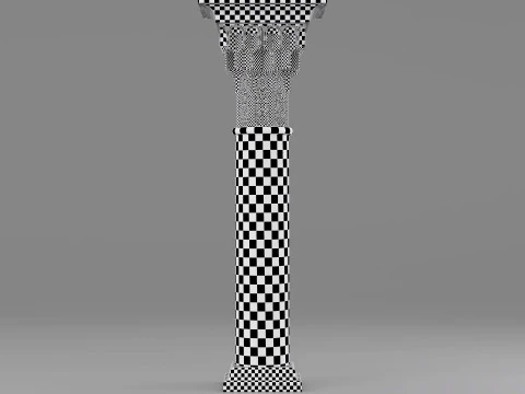 Architectural Muqarnas Column 002 3D Model