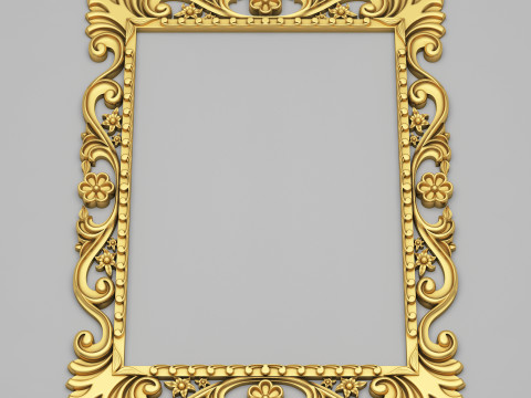 Classic Frame Mirror 001 Modèle 3D