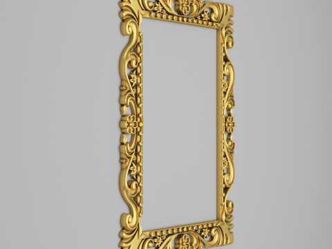 Classic Frame Mirror 001 Modèle 3D