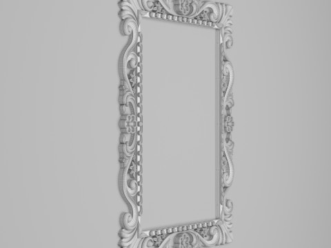 Classic Frame Mirror 001 Modèle 3D
