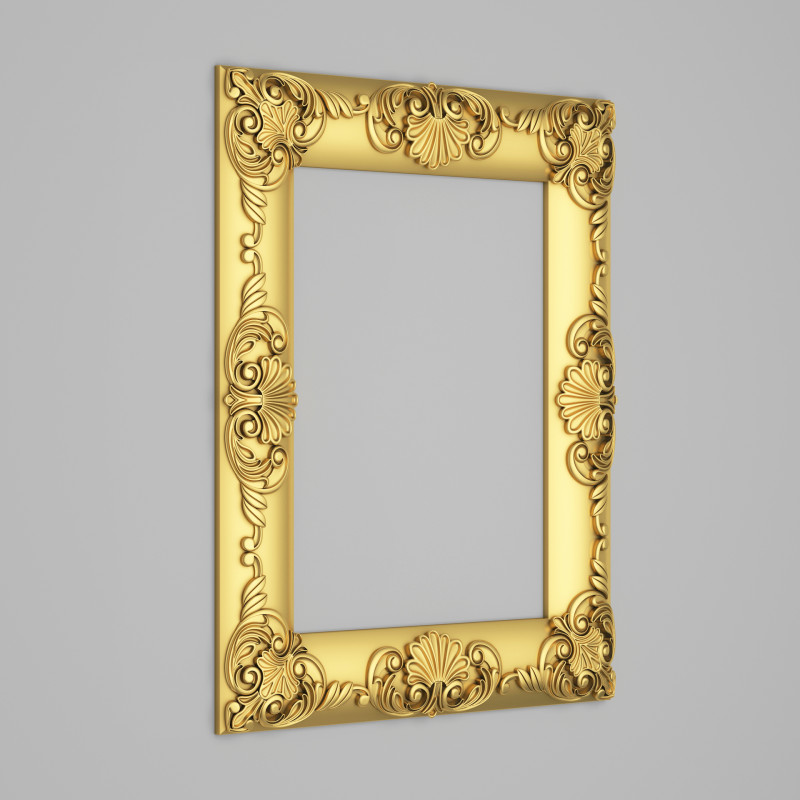 Classic Frame Mirror 002 Modelo 3D .c4d .max .obj .3ds .fbx .stl .blend 
